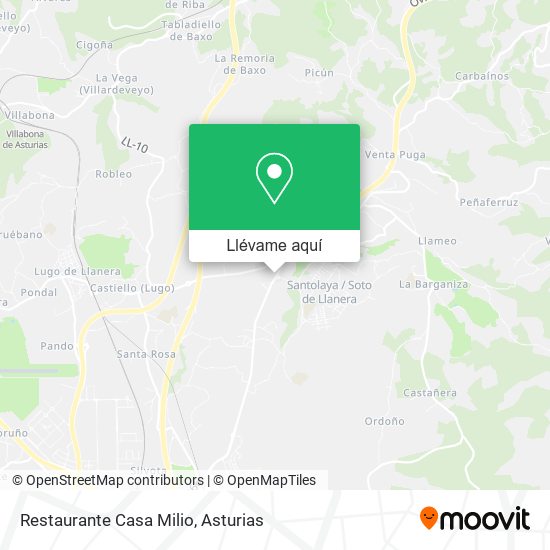 Mapa Restaurante Casa Milio