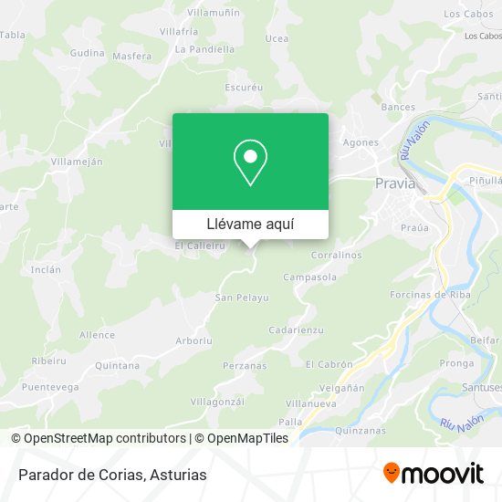 Mapa Parador de Corias