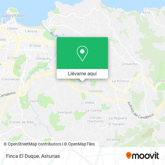 Mapa Finca El Duque
