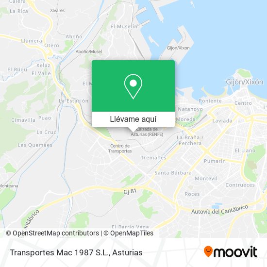 Mapa Transportes Mac 1987 S.L.