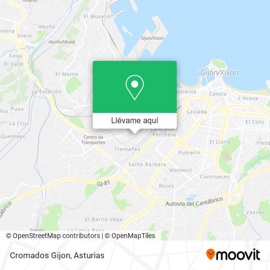 Mapa Cromados Gijon