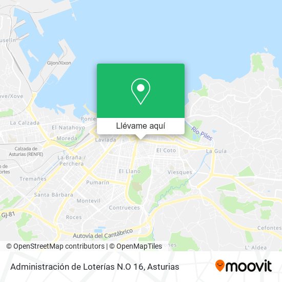 Mapa Administración de Loterías N.O 16