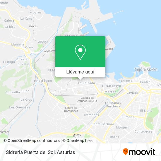 Mapa Sidreria Puerta del Sol