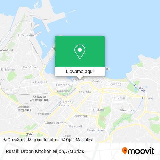 Mapa Rustik Urban Kitchen Gijon