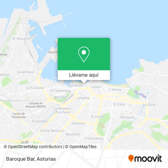 Mapa Baroque Bar