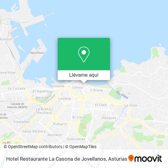 Mapa Hotel Restaurante La Casona de Jovellanos