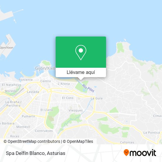 Mapa Spa Delfín Blanco