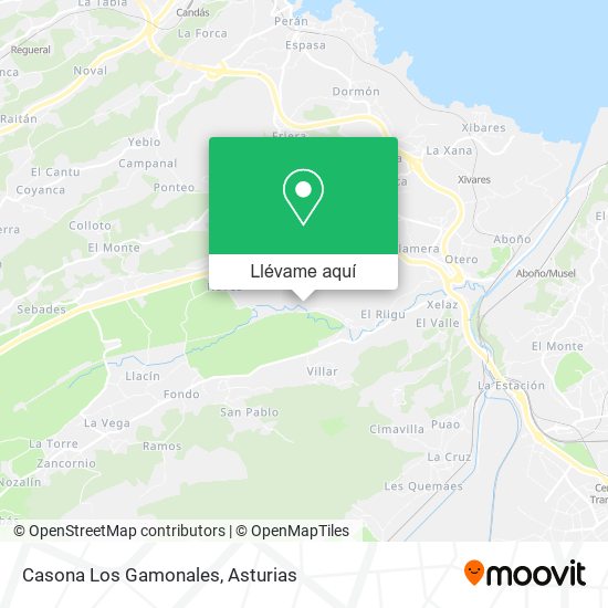 Mapa Casona Los Gamonales