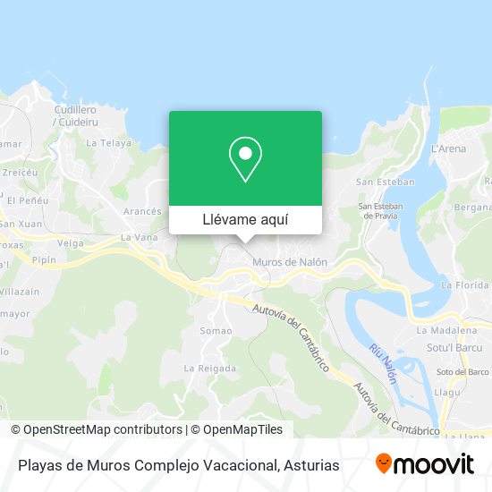 Mapa Playas de Muros Complejo Vacacional