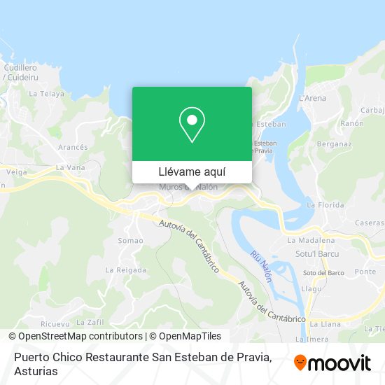 Mapa Puerto Chico Restaurante San Esteban de Pravia