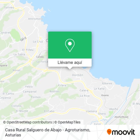 Mapa Casa Rural Salguero de Abajo - Agroturismo