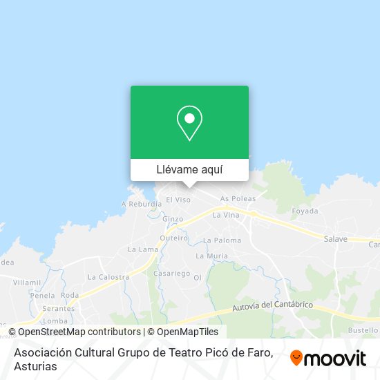 Mapa Asociación Cultural Grupo de Teatro Picó de Faro