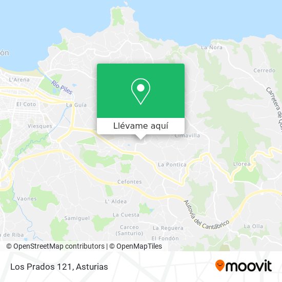 Mapa Los Prados 121