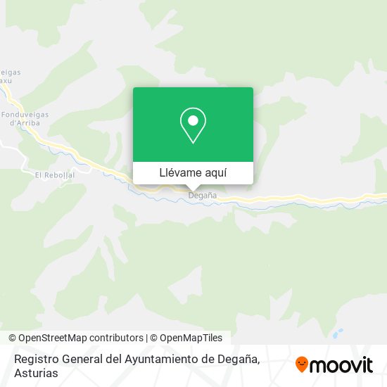 Mapa Registro General del Ayuntamiento de Degaña