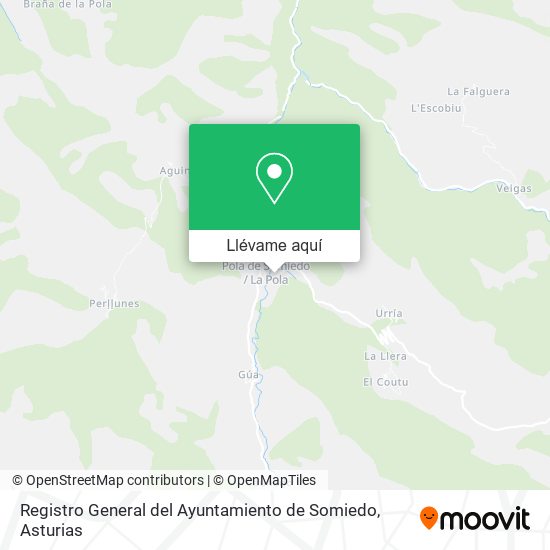 Mapa Registro General del Ayuntamiento de Somiedo