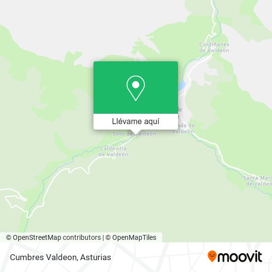 Mapa Cumbres Valdeon