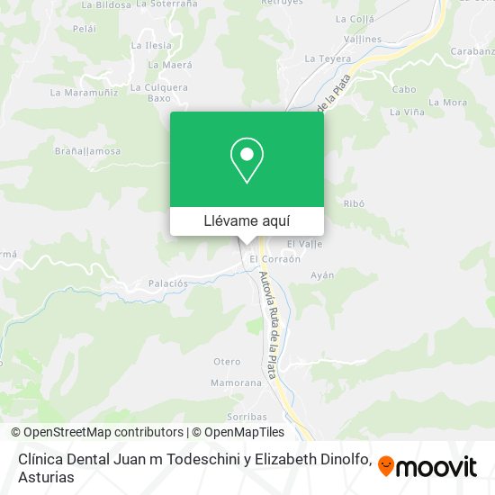 Mapa Clínica Dental Juan m Todeschini y Elizabeth Dinolfo