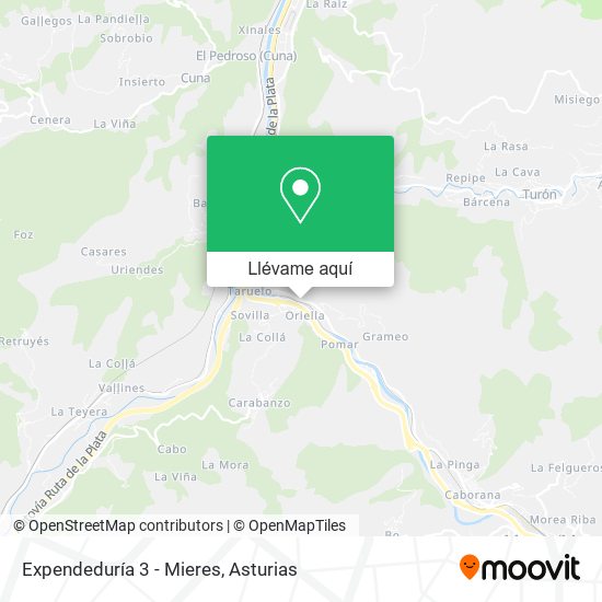 Mapa Expendeduría 3 - Mieres