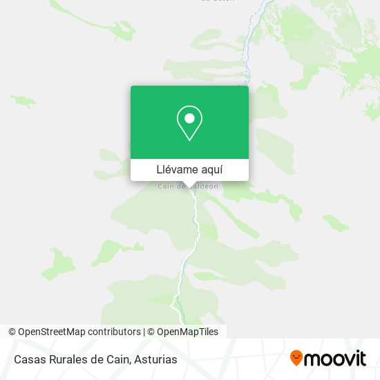 Mapa Casas Rurales de Cain