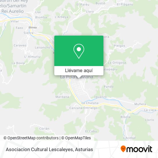 Mapa Asociacion Cultural Lescaleyes