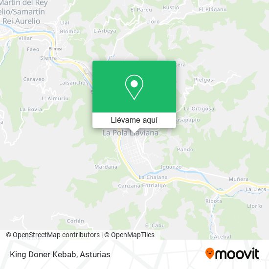 Mapa King Doner Kebab