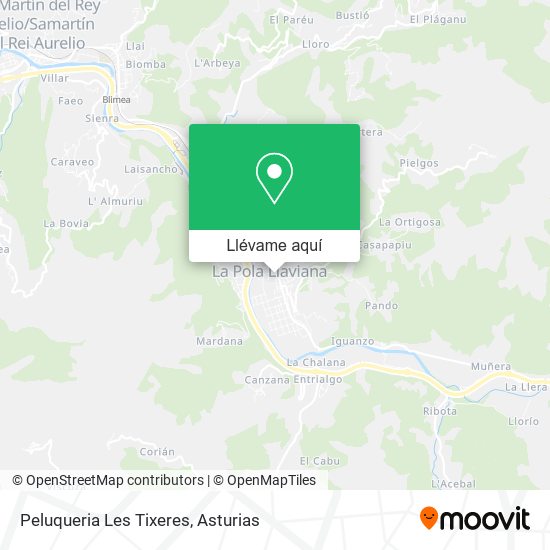 Mapa Peluqueria Les Tixeres