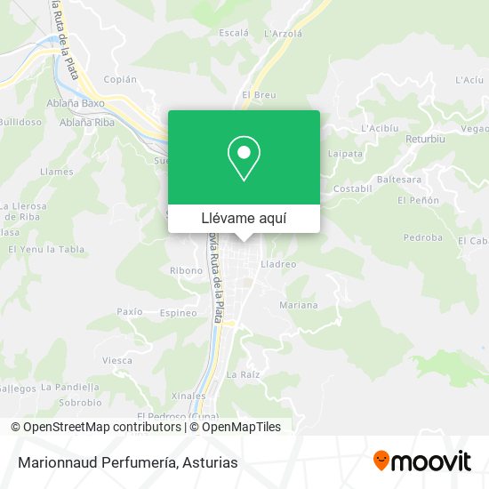 Mapa Marionnaud Perfumería