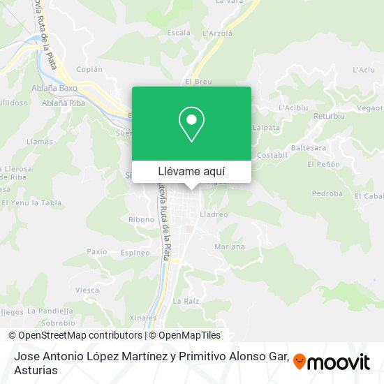 Mapa Jose Antonio López Martínez y Primitivo Alonso Gar