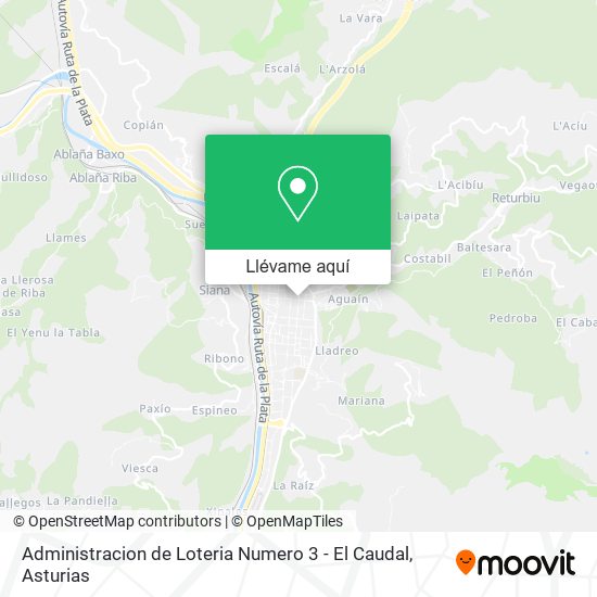 Mapa Administracion de Loteria Numero 3 - El Caudal