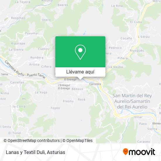 Mapa Lanas y Textil Duli
