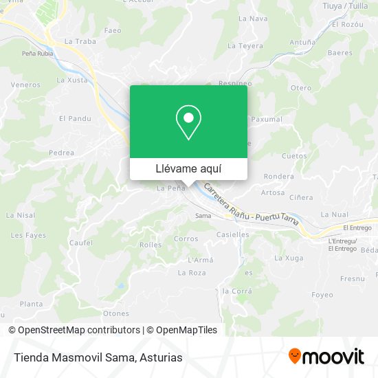 Mapa Tienda Masmovil Sama