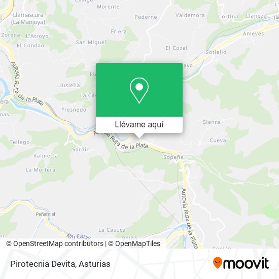 Mapa Pirotecnia Devita