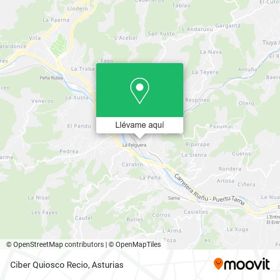 Mapa Ciber Quiosco Recio