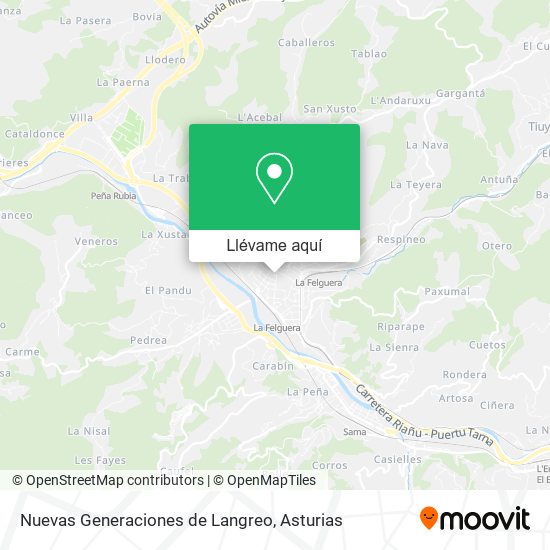 Mapa Nuevas Generaciones de Langreo