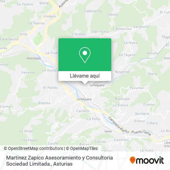 Mapa Martinez Zapico Asesoramiento y Consultoria Sociedad Limitada.