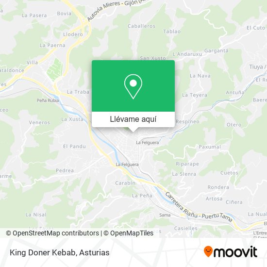 Mapa King Doner Kebab
