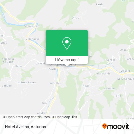 Mapa Hotel Avelina