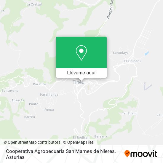 Mapa Cooperativa Agropecuaria San Mames de Nieres