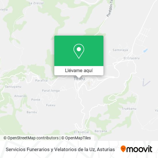 Mapa Servicios Funerarios y Velatorios de la Uz