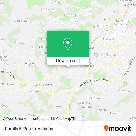 Mapa Parrilla El Parrau