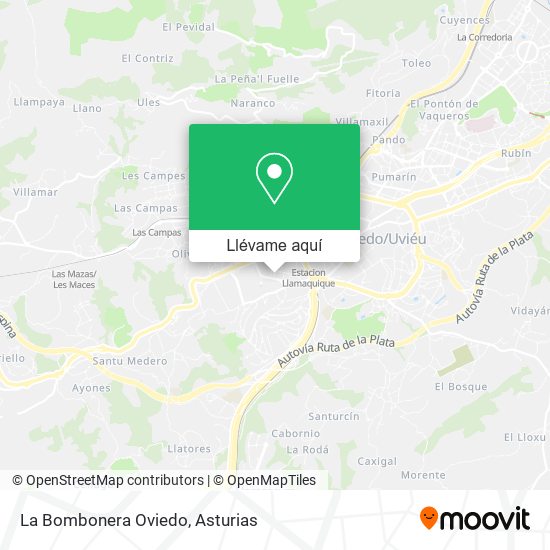 Mapa La Bombonera Oviedo