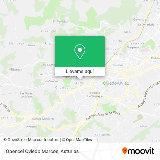 Mapa Opencel Oviedo Marcos