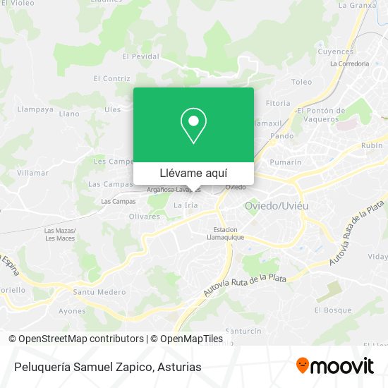 Mapa Peluquería Samuel Zapico