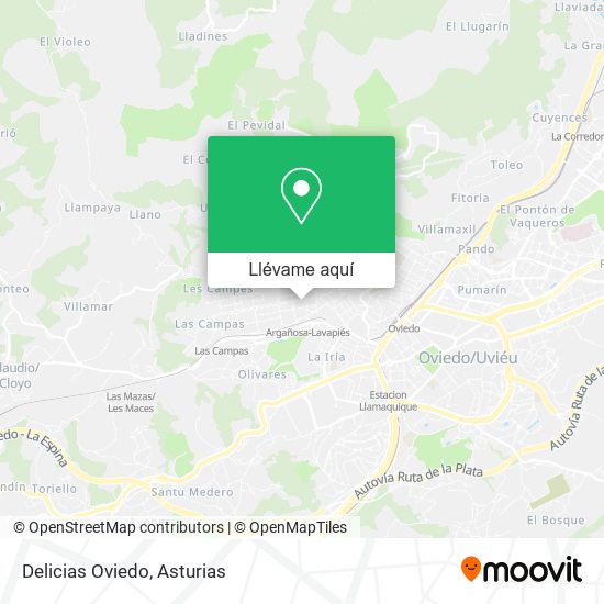 Mapa Delicias Oviedo