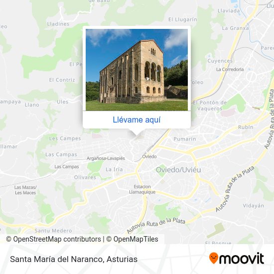 Mapa Santa María del Naranco