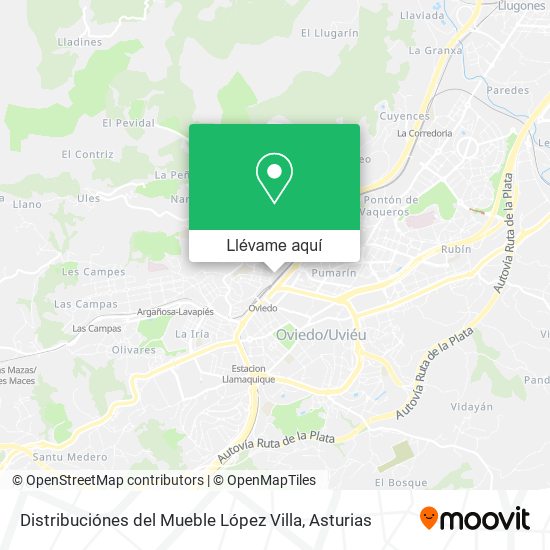 Mapa Distribuciónes del Mueble López Villa