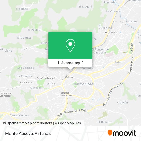 Mapa Monte Auseva