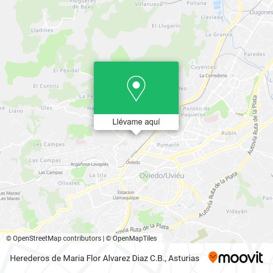 Mapa Herederos de Maria Flor Alvarez Diaz C.B.