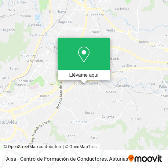 Mapa Alsa - Centro de Formación de Conductores