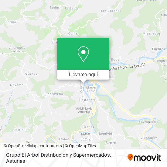Mapa Grupo El Arbol Distribucion y Supermercados